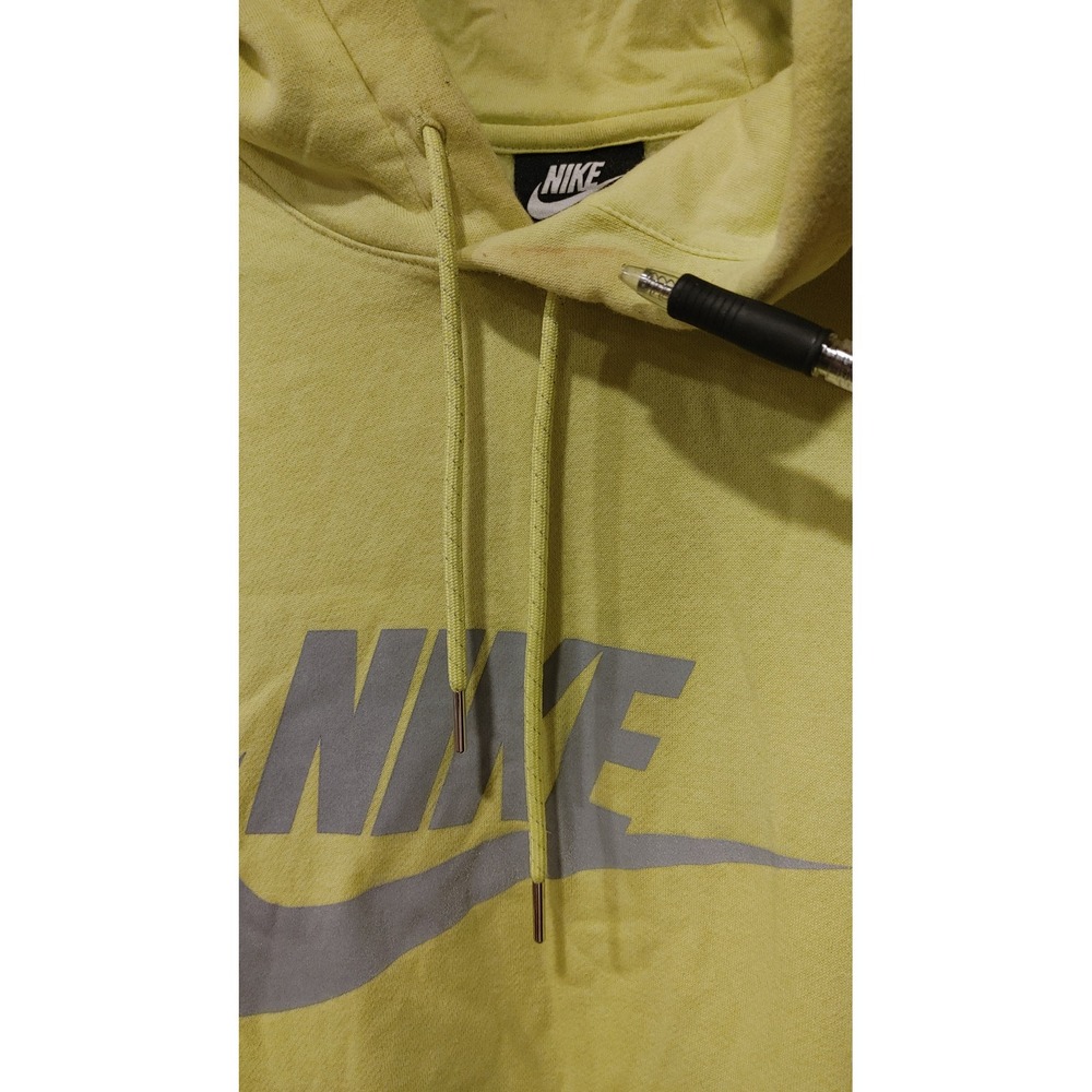 Nike Hoodie Mens XXL Lime Green Good Pullover Futura Logo Sportswear - Picture 3 of 6